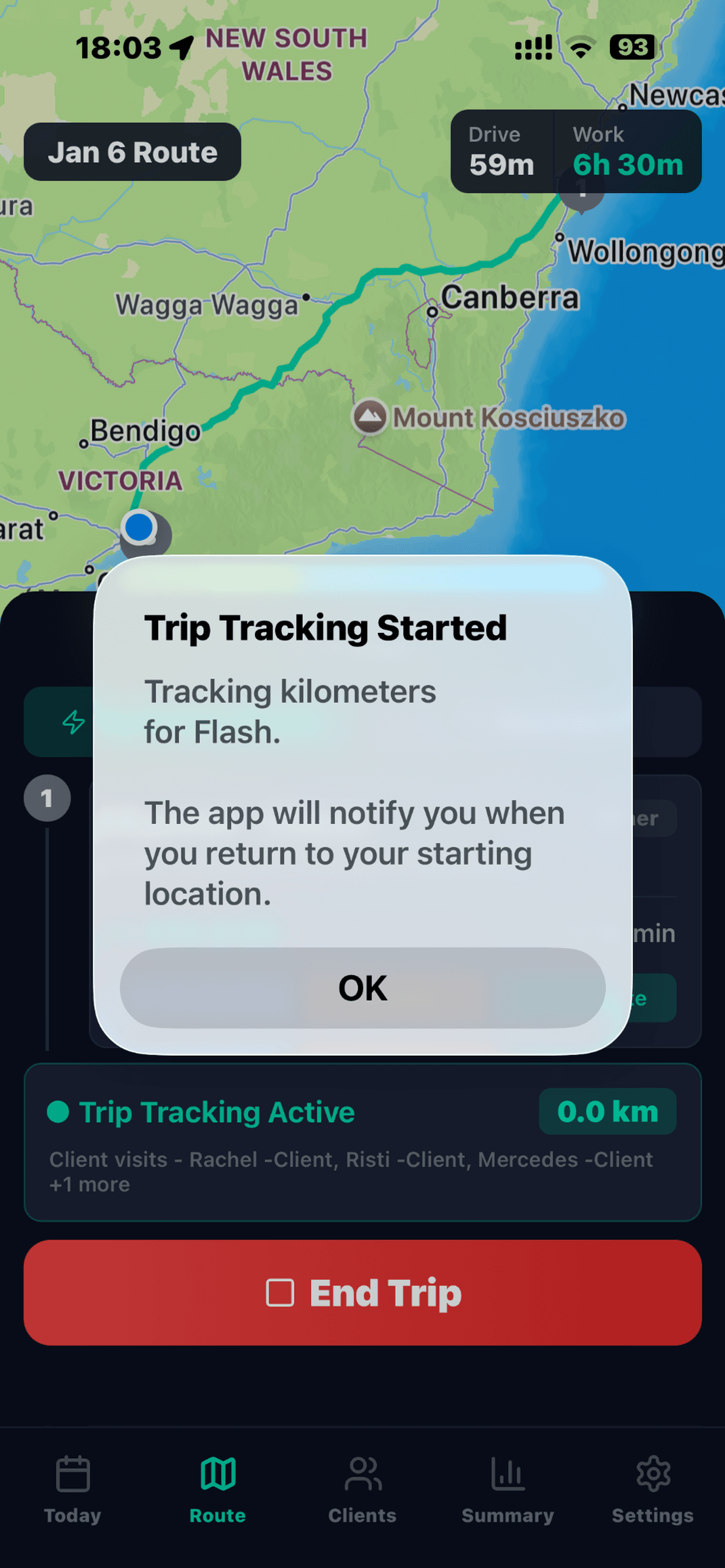 Trip Tracking